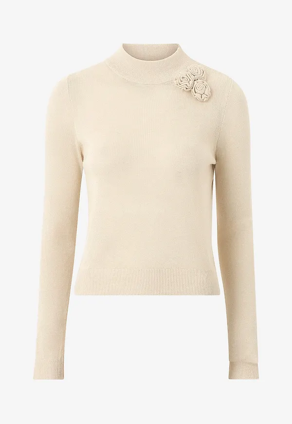 Mango - Tröja Bunga - Beige