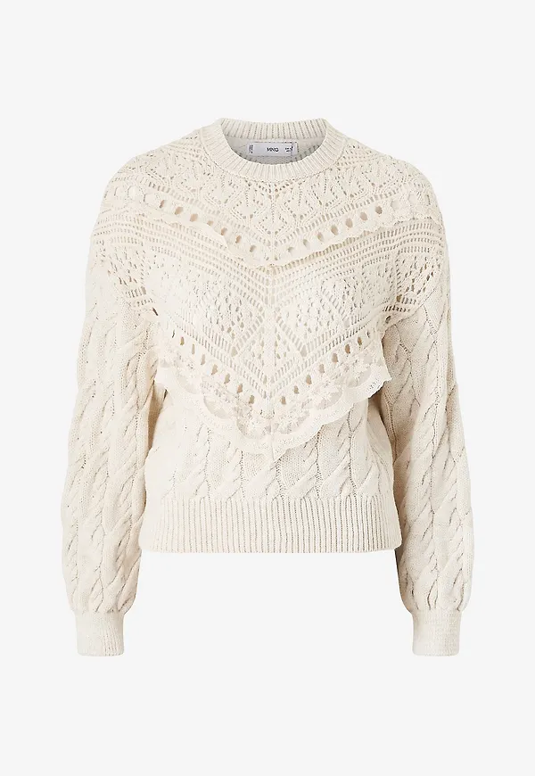 Mango - Tröja Misa - Beige
