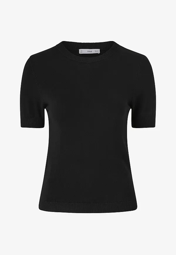 Mango - Tröja Sweater Basic - Svart