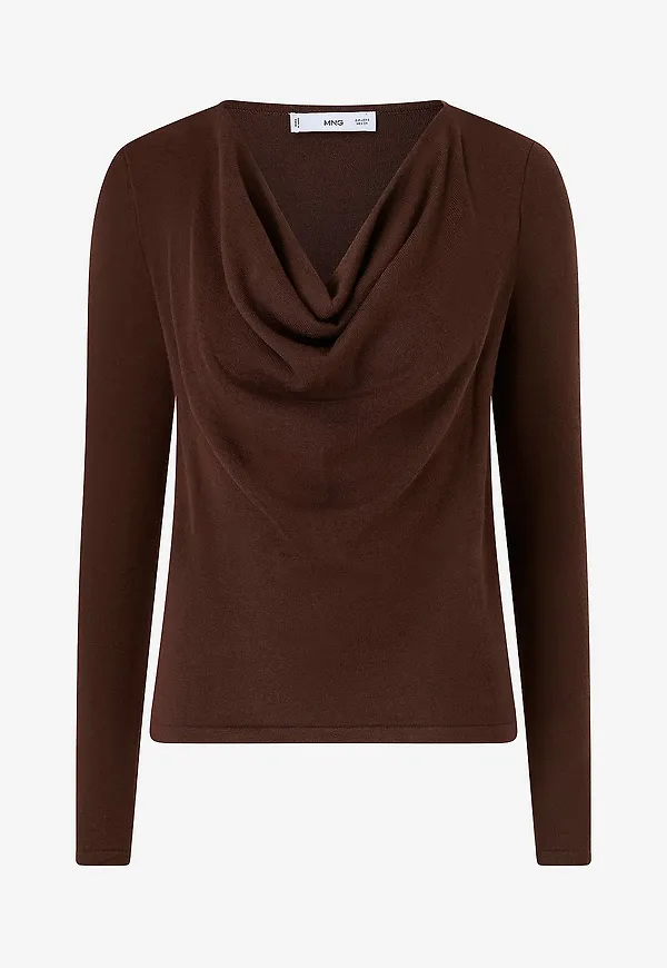 Mango - Tröja Sweater Cascada - Brun