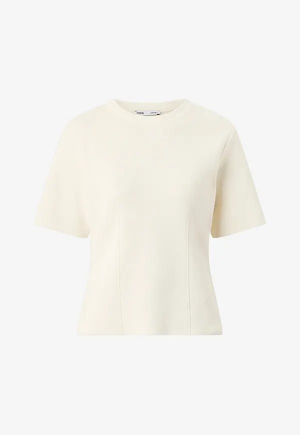 Mango - Kortärmad tröja Sweater Pistila - Vit