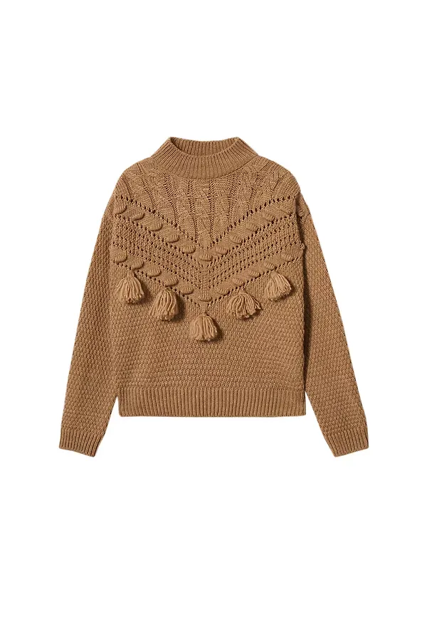 MANGO Tröja 'Boho' brokad