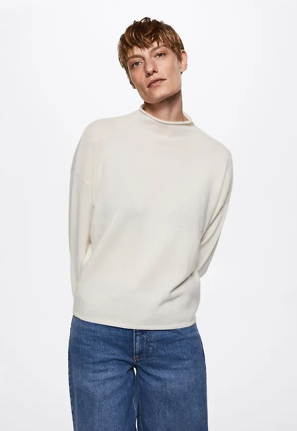 MANGO Tröja 'Cala' ljusbeige
