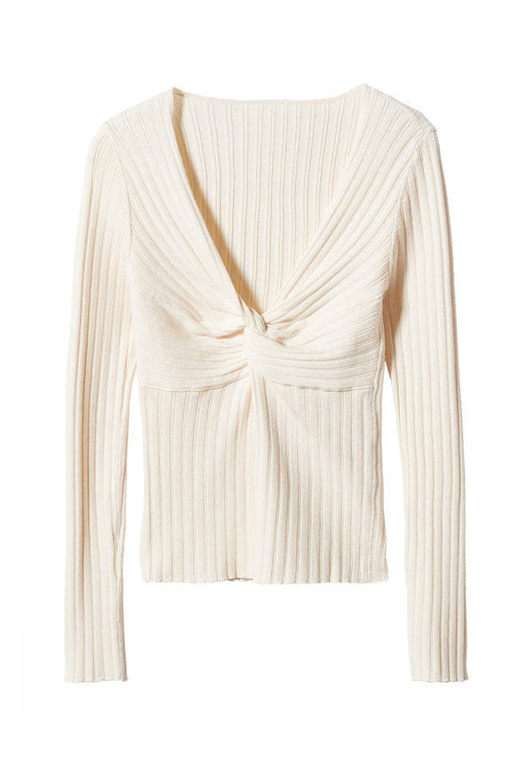 MANGO Tröja 'RISU' ljusbeige