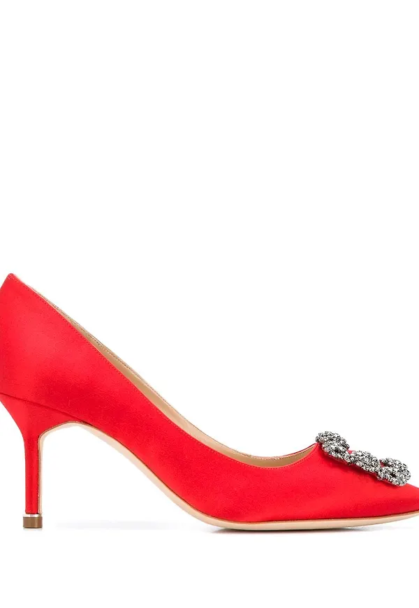 Manolo Blahnik Hangisi 70 pumps - Röd