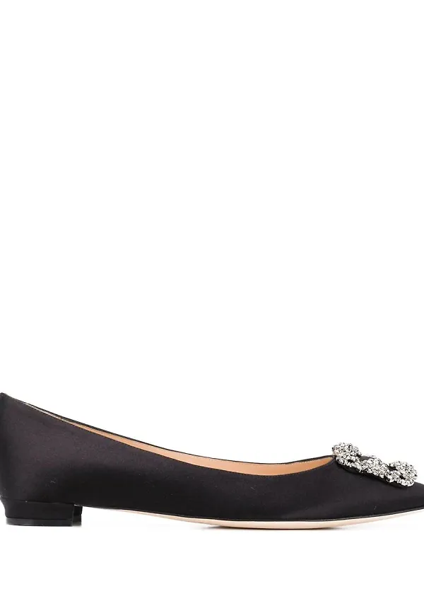 Manolo Blahnik Hangisi ballerinaskor - Svart