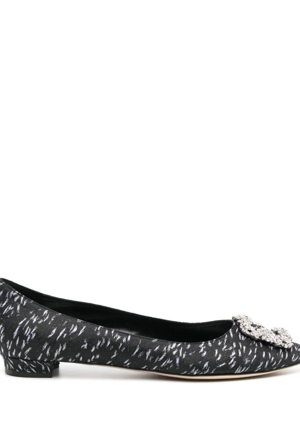 Manolo Blahnik Hangisi mönstrade pumps - Svart