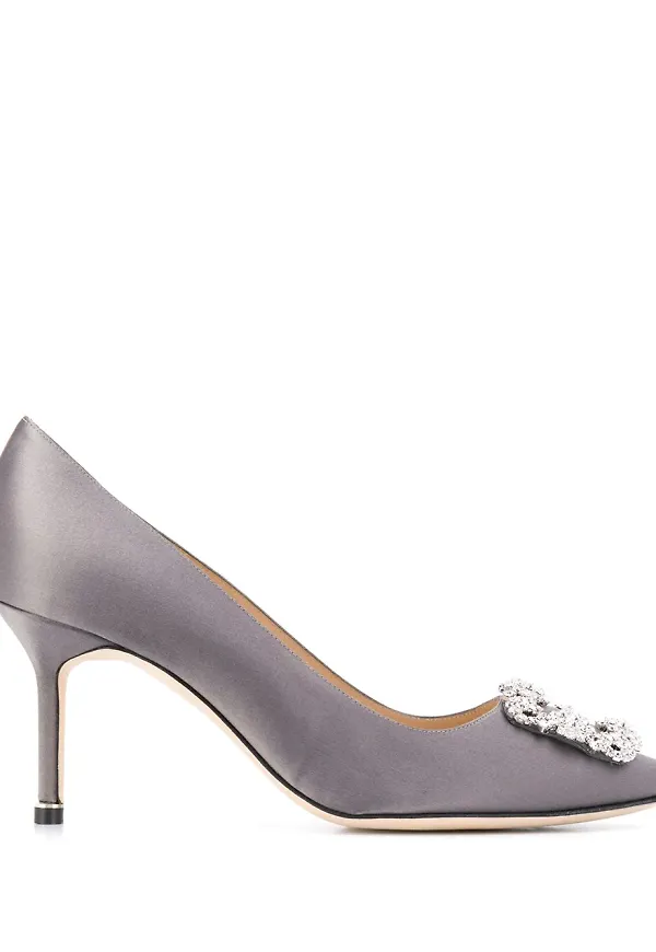 Manolo Blahnik Hangisi pumps - Grå