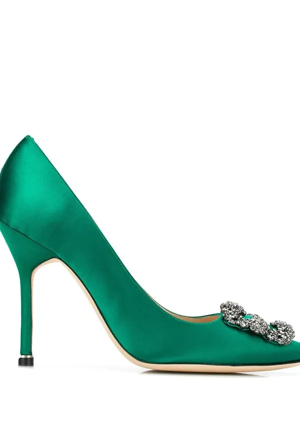 Manolo Blahnik Hangisi pumps - Grön