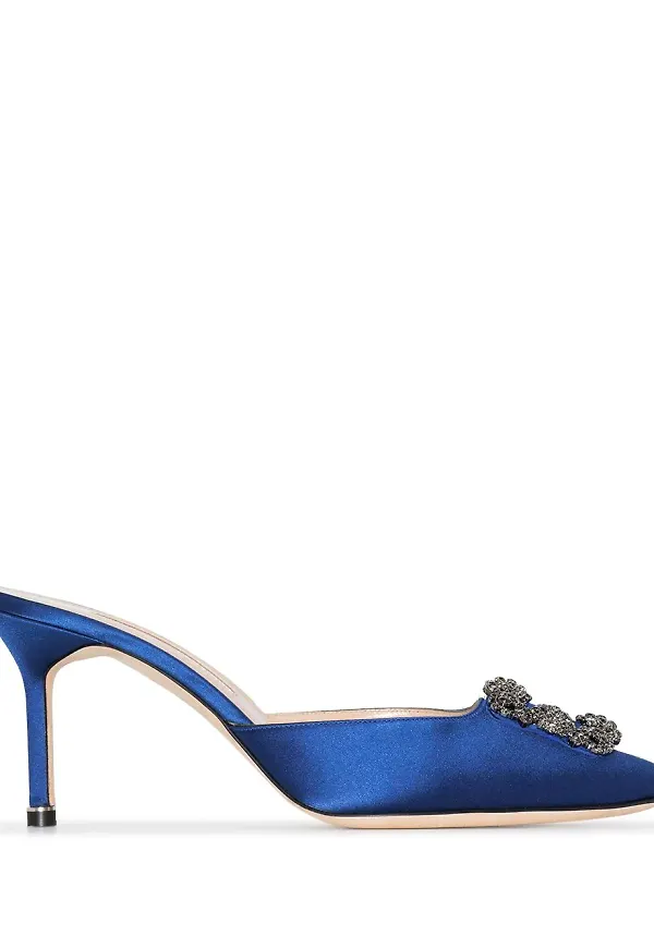 Manolo Blahnik Hangisi slip-ons - Blå