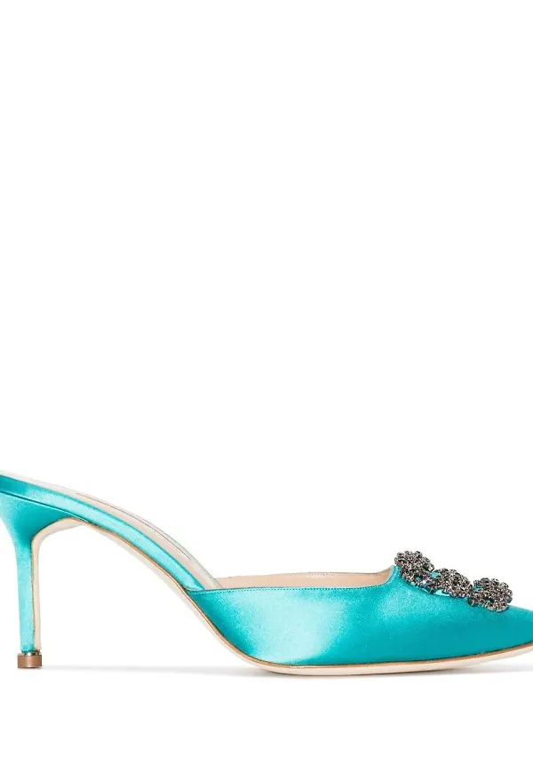 Manolo Blahnik Hangisi slip-ons - Blå