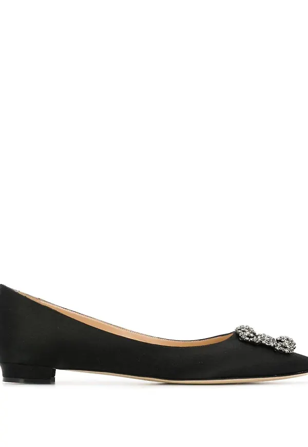 Manolo Blahnik Hangisiflat loafers - Svart