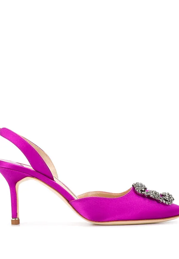 Manolo Blahnik Hangisli slingback-pumps - Lila