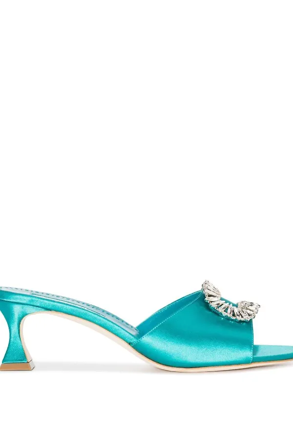 Manolo Blahnik Laalita slip-ons 50 mm - Blå
