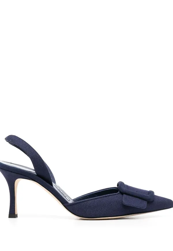 Manolo Blahnik May slingback-pumps - Blå