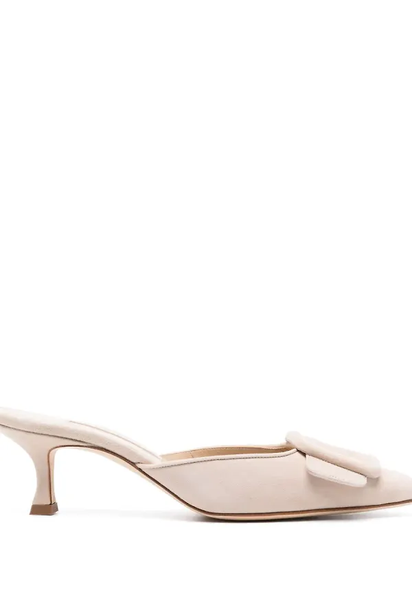 Manolo Blahnik Maysale mockapumps 50 mm - Neutral