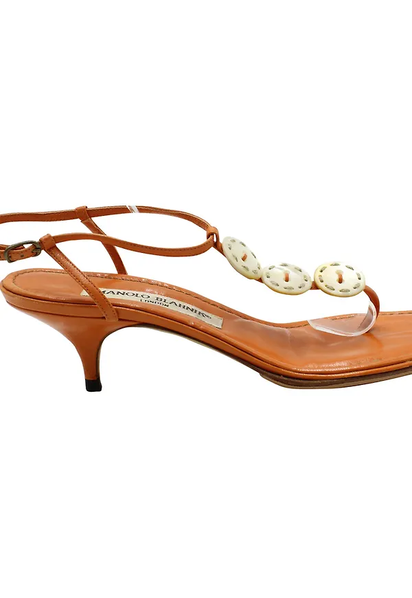 Manolo Blahnik Pre-owned - Vintage Skor - Orange - Dam - Storlek: 37 EU