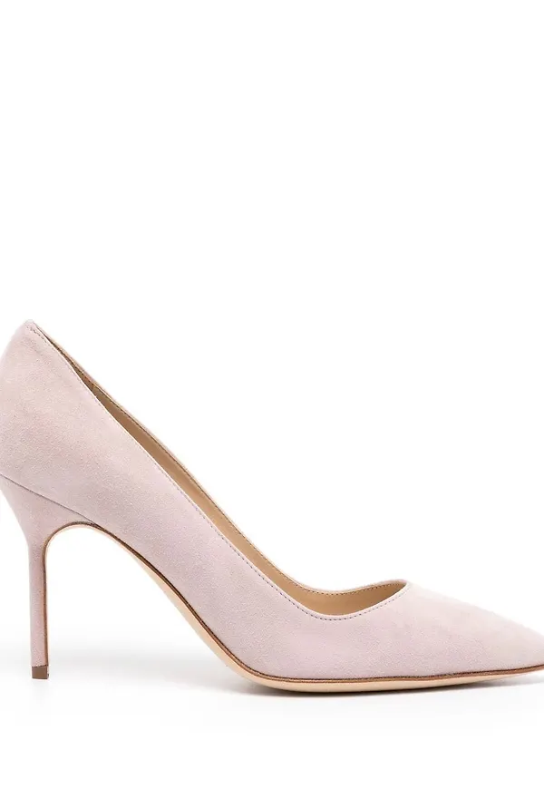 Manolo Blahnik spetsiga pumps - Rosa