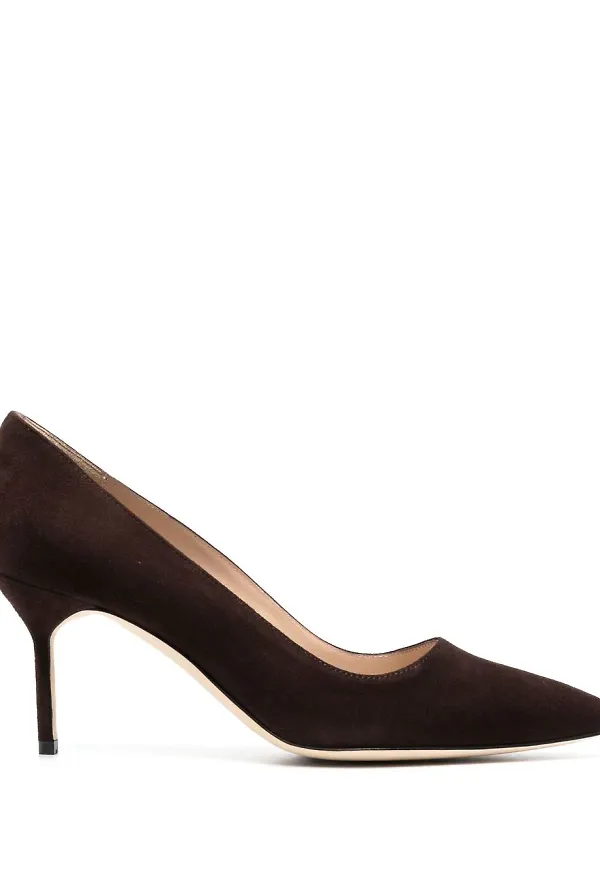 Manolo Blahnik Tora 70 pump - Brun