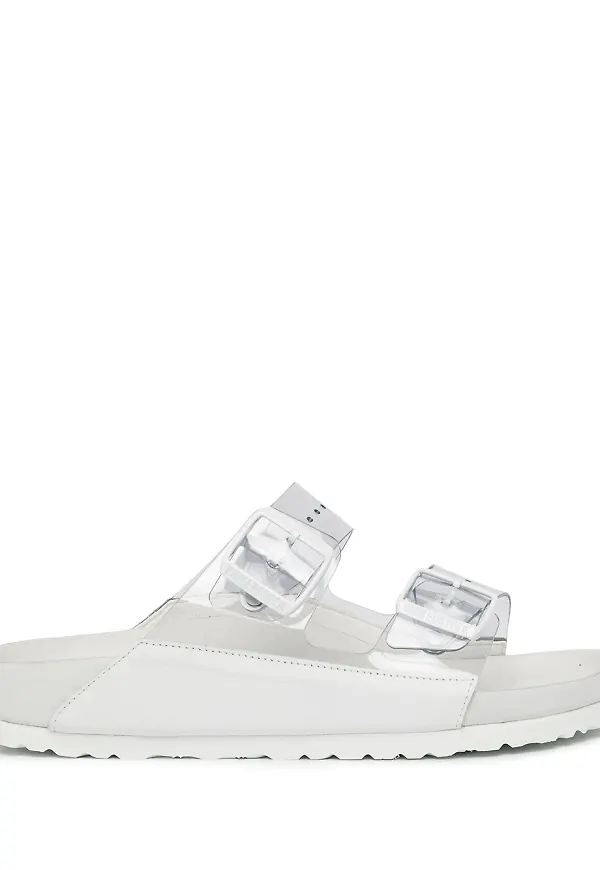 Manolo Blahnik x Birkenstock Arizona sandaler - Vit