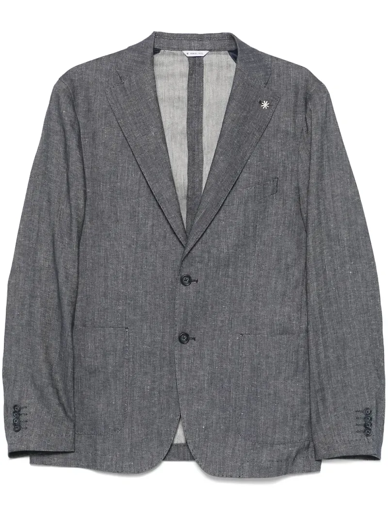 Manuel Ritz blazer med brosch - Blå