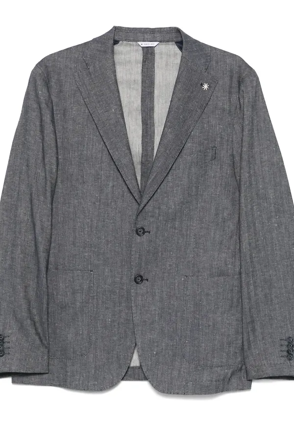 Manuel Ritz blazer med brosch - Blå