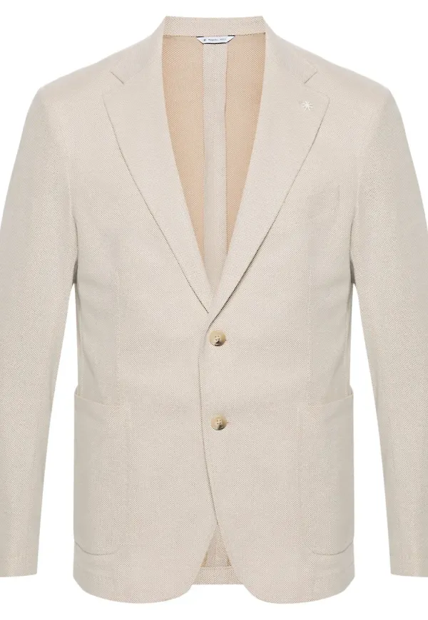 Manuel Ritz dubbelknäppt blazer - Neutral