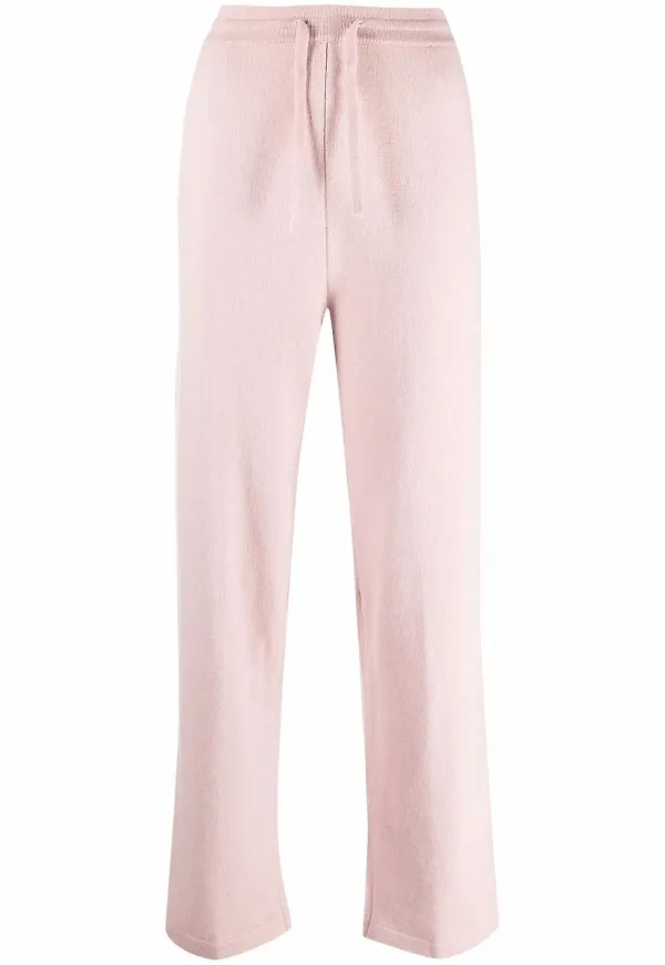 MARANT ÉTOILE stickade raka byxor - Rosa