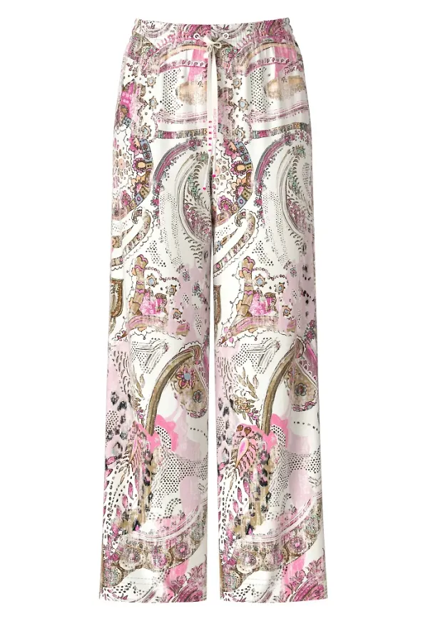 Marc Cain Wide Trousers Rosa, Dam
