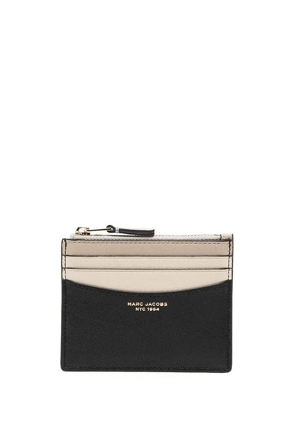Marc Jacobs 'The Slim 84' colour-block cardholder - Svart