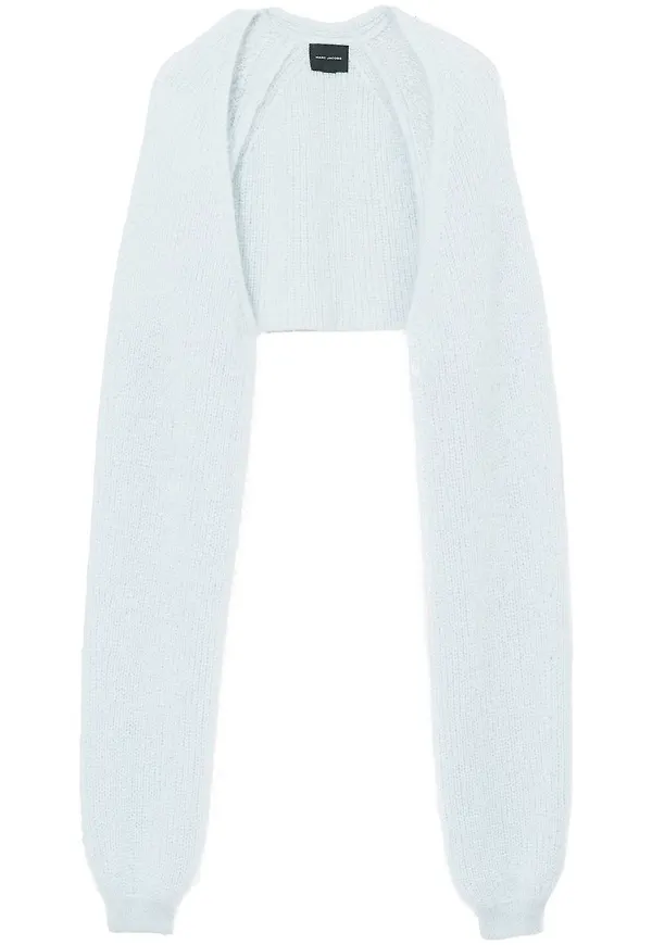 Marc Jacobs grovstickad cardigan - Blå