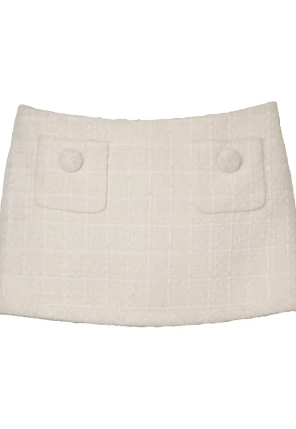 Marc Jacobs kort tweedkjol - Neutral