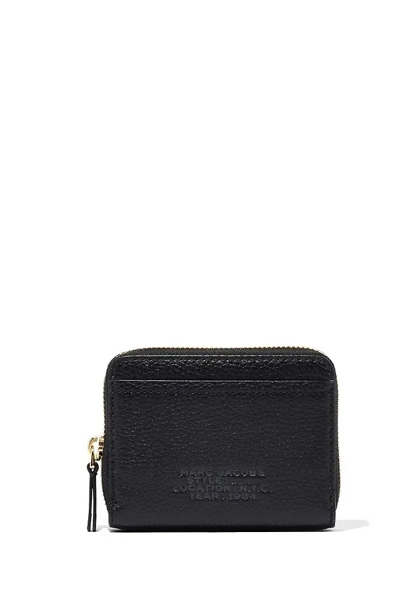 Marc Jacobs läderplånbok med dragkedja - Svart