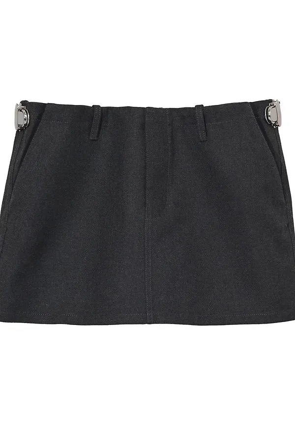 Marc Jacobs minikjol med trycklås - Svart