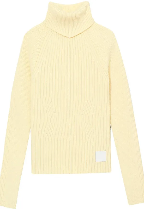 Marc Jacobs ribbstickad polotröja - Gul
