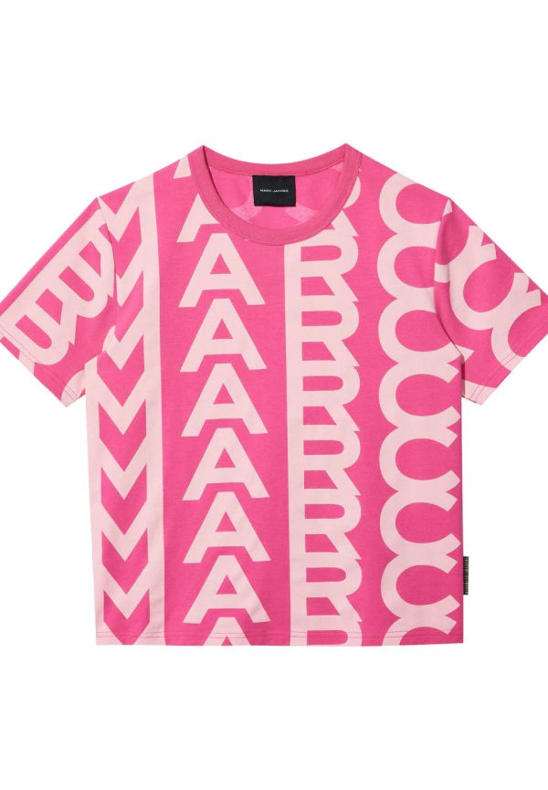 Marc Jacobs t-shirt med monogram - Rosa