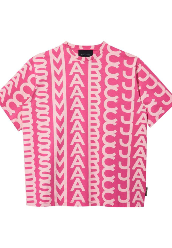 Marc Jacobs t-shirt med monogram - Rosa