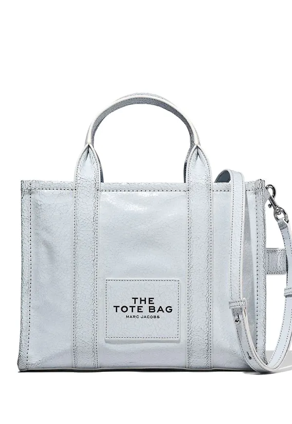 Marc Jacobs The Crackle Leather totebag - Grå
