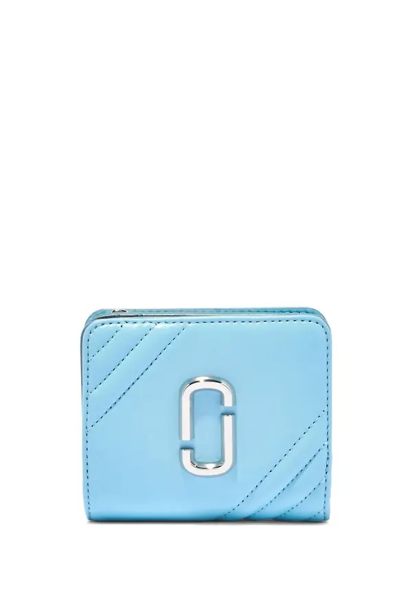 Marc Jacobs The Glam Shot Shiny liten plånbok - Blå