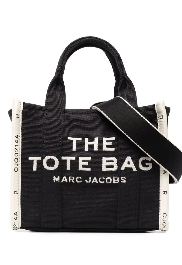 Marc Jacobs The Jacquard liten totebag - Svart