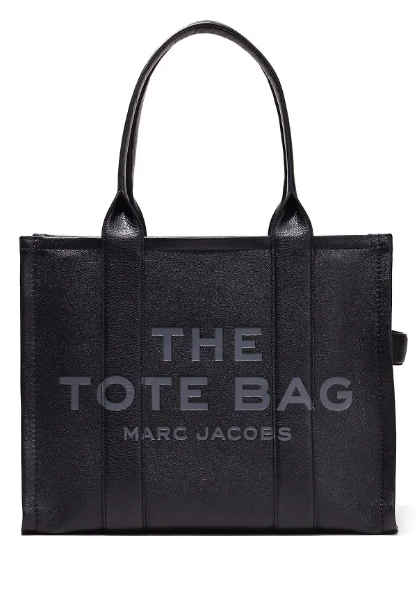 Marc Jacobs The Large Leather totebag - Svart