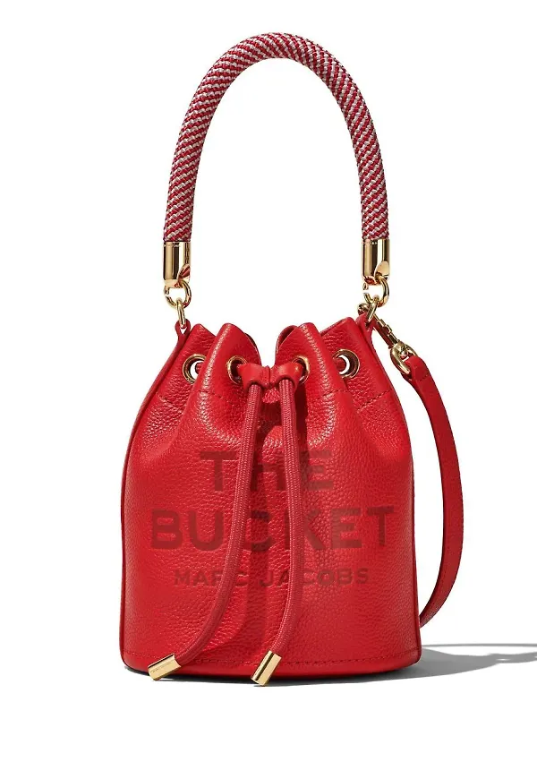 Marc Jacobs The Leather bucketbag - Röd