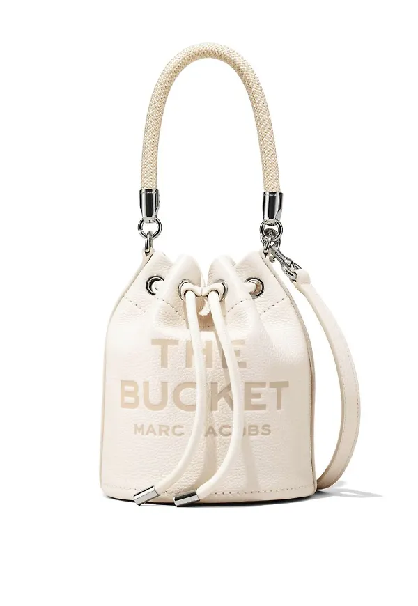 Marc Jacobs The Leather bucketbag - Vit