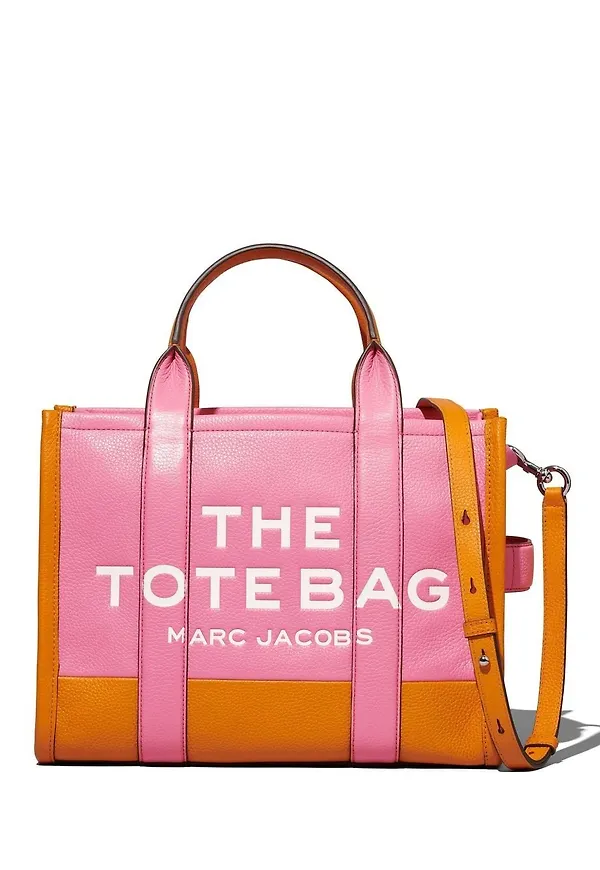 Marc Jacobs The Leather Medium totebag - Brun