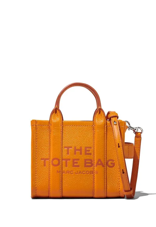 Marc Jacobs The Leather Micro totebag - Brun