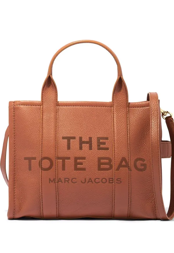 Marc Jacobs The Leather Tote totebag - Brun