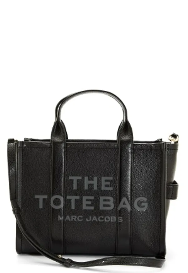 Marc Jacobs The Medium Leather Tote Black Onesize
