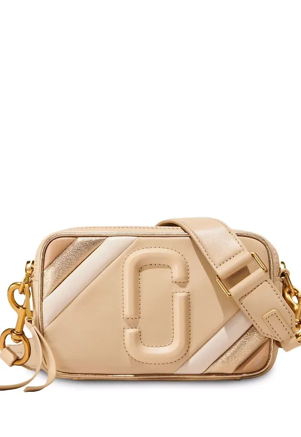 Marc Jacobs The Motoshot Shiny 21 axelremsväska - Neutral