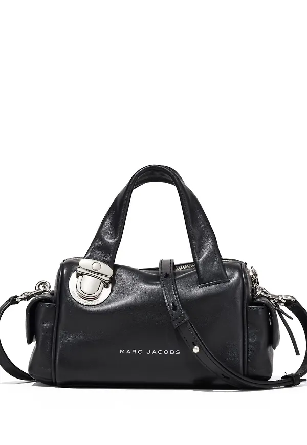Marc Jacobs The Pushlock totebag med topphandtag - Svart