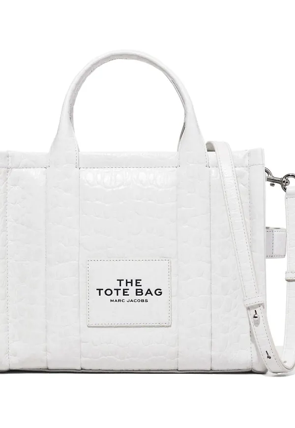 Marc Jacobs The Tote liten totebag - Vit